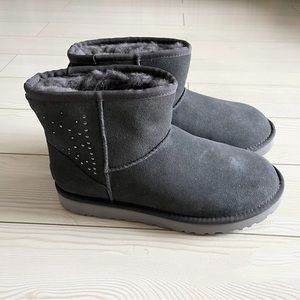 UGG mini boots gray color size 8 brand new